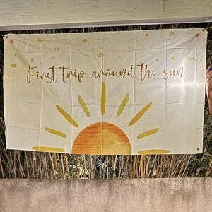 First trip around the sun banner